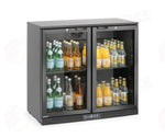 FRIGORIFERO POSTERIORE DA BAR CON DOPPIO SPORTELLO ARKTIC 158L NERO 220-240V/160W 900X530X(H)87
