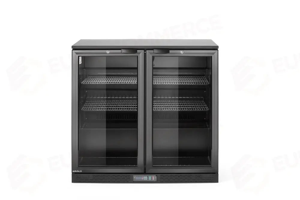 FRIGORIFERO POSTERIORE DA BAR CON DOPPIO SPORTELLO ARKTIC 158L NERO 220-240V/160W 900X530X(H)87