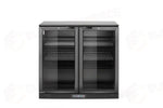 FRIGORIFERO POSTERIORE DA BAR CON DOPPIO SPORTELLO ARKTIC 158L NERO 220-240V/160W 900X530X(H)87