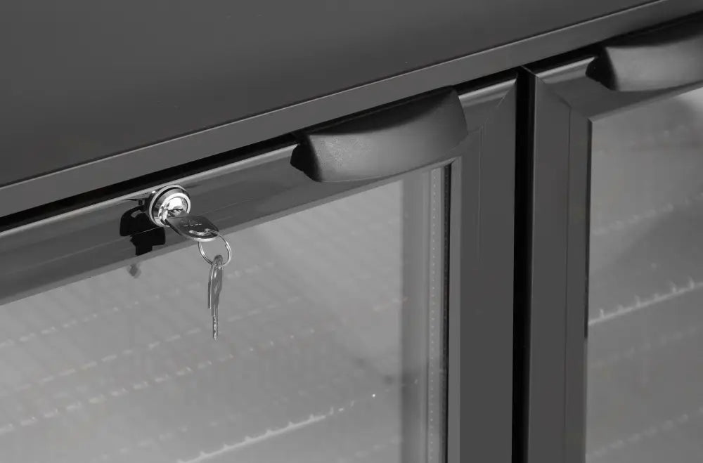 FRIGORIFERO POSTERIORE DA BAR CON DOPPIO SPORTELLO ARKTIC 158L NERO 220-240V/160W 900X530X(H)87