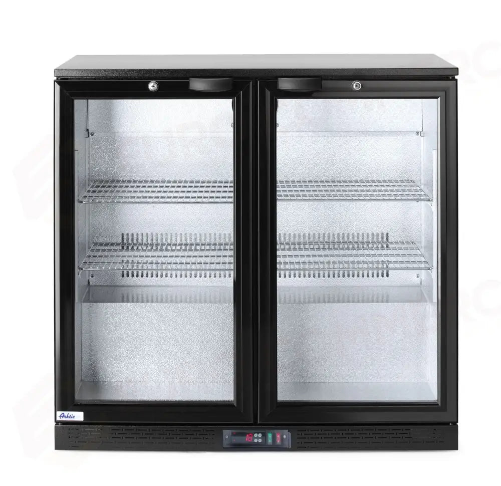 FRIGORIFERO POSTERIORE DA BAR CON DOPPIO SPORTELLO ARKTIC 180L NERO 220-240V/160W 900X540X(H)89