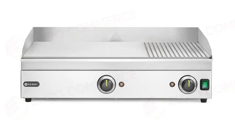 FRY TOP 1/3 RIGATA KITCHEN LINE 220-240V/3500W 697X474X(H)241MM - HENDI