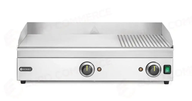 Plaque de cuisson 1/3 nervurée, Hendi, gamme cuisine, 220-240 V/3500 W, 697 x 474 x (H) 241 mm