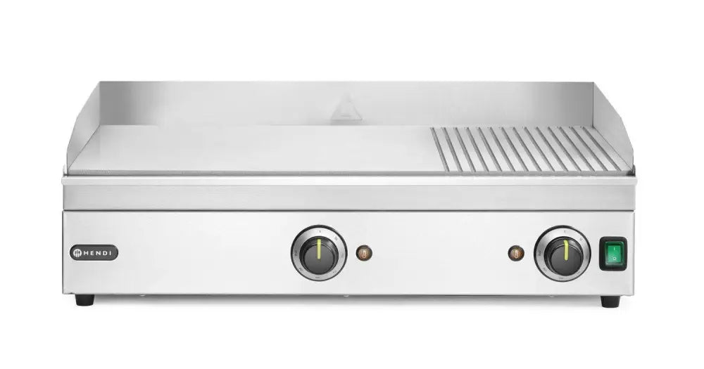 FRY TOP 1/3 RIGATA KITCHEN LINE 220-240V/3500W 697X474X(H)241MM - HENDI