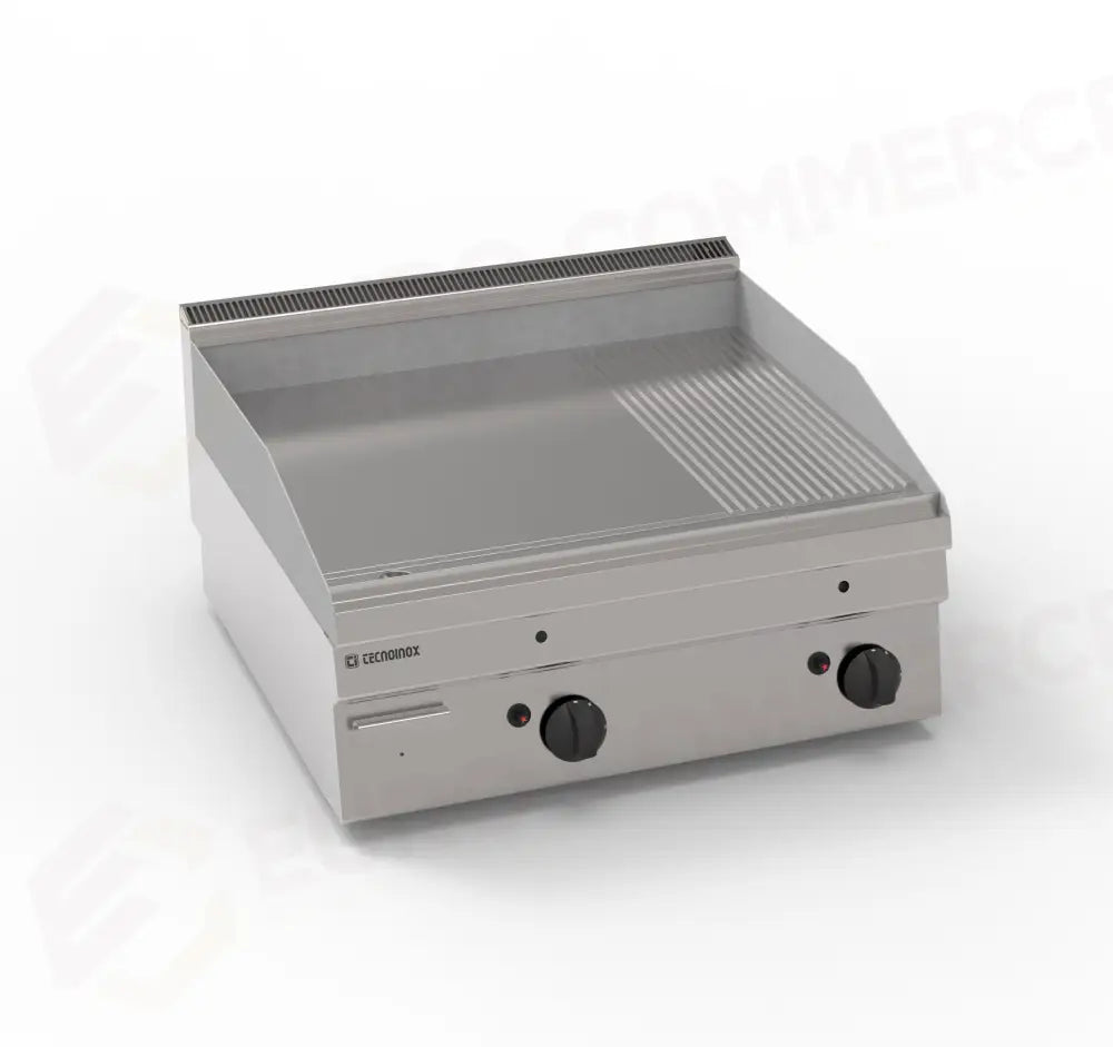 FRY TOP 1/3 RIGATO 700 GAS - 123024 - TECNOINOX