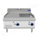 FRY TOP LISCIO-RIGATO DA BANCO SERIE 700 - AT7G8G-C-D - ATOSA