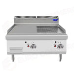 FRY TOP LISCIO-RIGATO DA BANCO SERIE 700 - AT7G8G-C-D - ATOSA