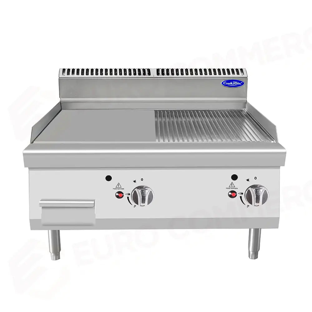 FRY TOP LISCIO-RIGATO DA BANCO SERIE 700 - AT7G8G-C-D - ATOSA