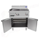FRY TOP LISCIO/RIGATO DOPPIO SU MOBILE SERIE 900 - AT9G8G-F-D - ATOSA