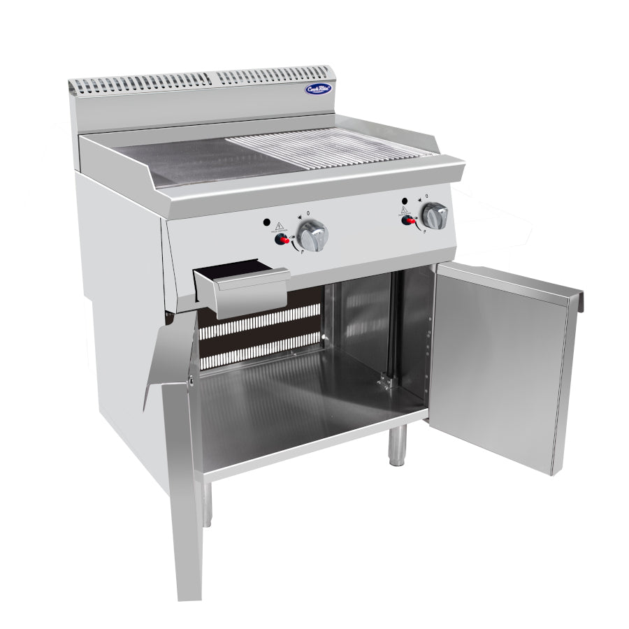 FRY TOP LISCIO/RIGATO DOPPIO SU MOBILE SERIE 900 - AT9G8G-F-D - ATOSA