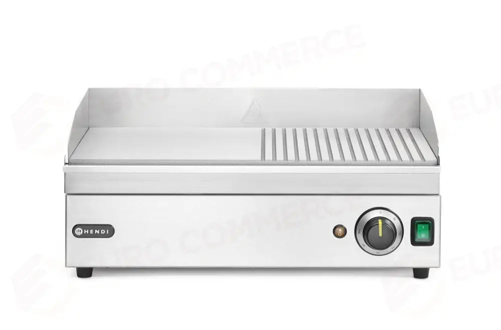 FRY TOP METÀ RIGATA KITCHEN LINE 220-240V/2400W 527X404X(H)233MM - HENDI