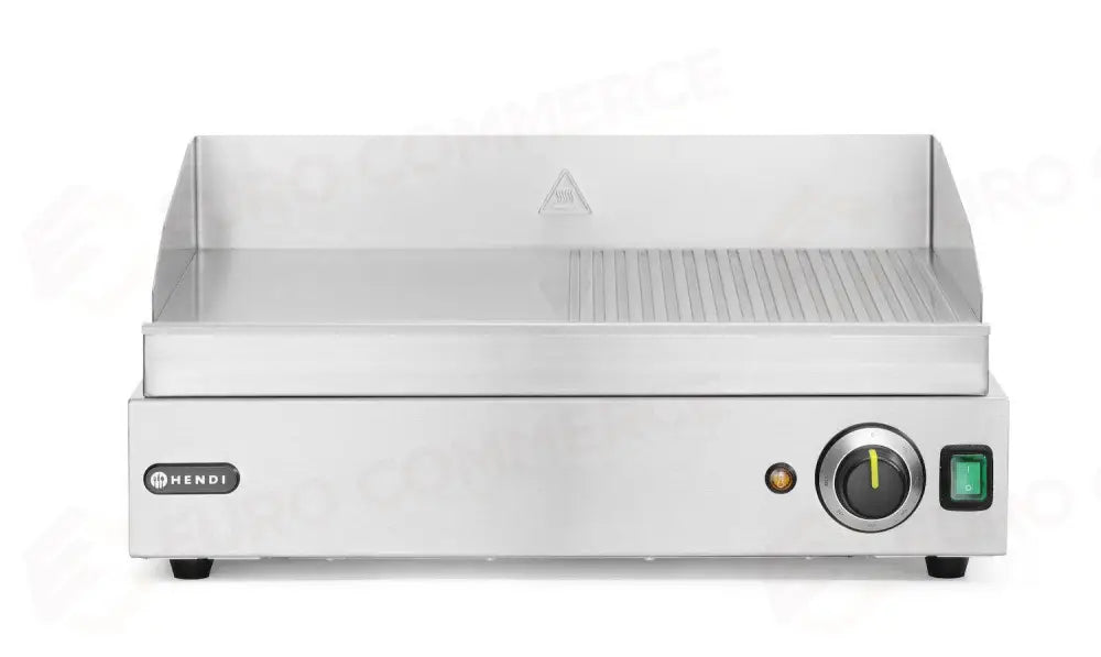 FRY TOP METÀ RIGATA PROFI LINE 1/2 LISCIA 1/2 RIGATA 230V/2400W 527X404X(H)233MM - HENDI