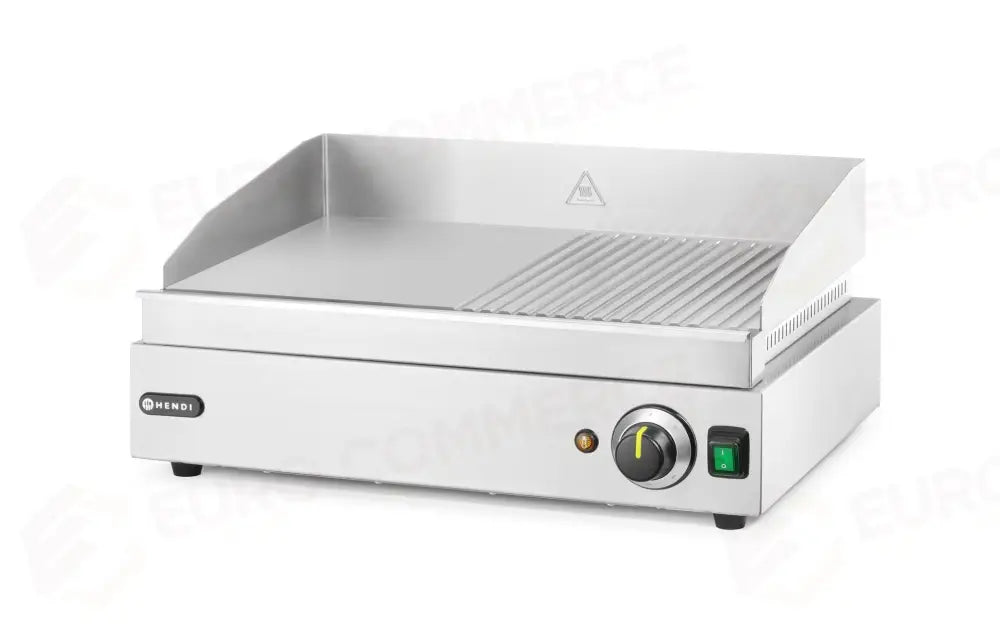 FRY TOP METÀ RIGATA HENDI PROFI LINE 1/2 LISCIA 230V/2400W 527X404X(H)233MM - 203156