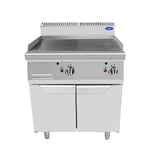 FRY TOP LISCIO/RIGATO DOPPIO SU MOBILE SERIE 900 - AT9G8G-F-D - ATOSA