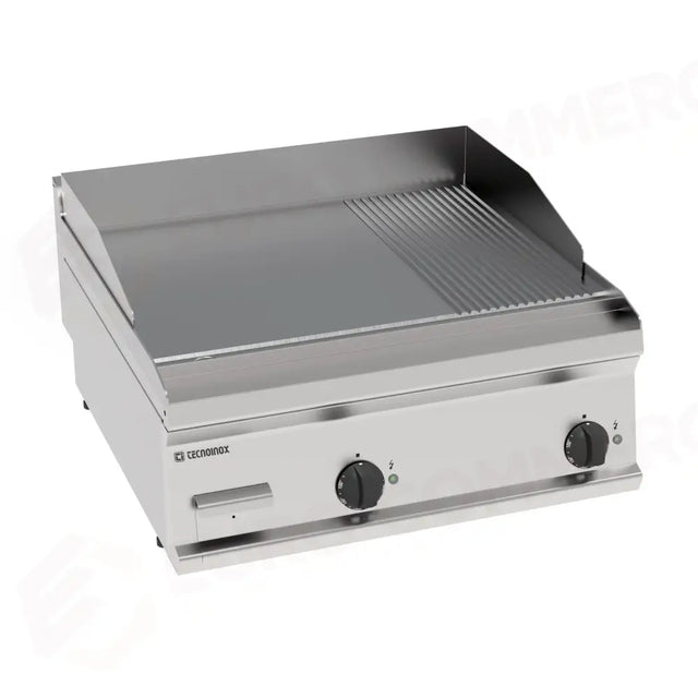 FRYTOP ELE PIASTRA 1/3 RIG CR BIANCO 700 - 616109 - TECNOINOX