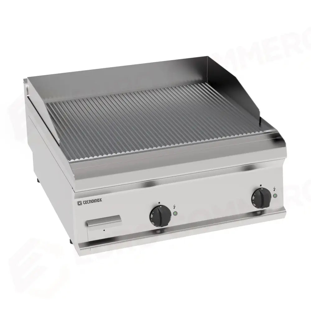 FRYTOP ELE PIASTRA RIGATA CR BIANCO 700 - 616110 - TECNOINOX