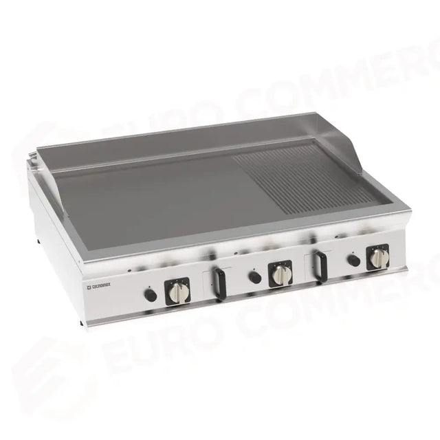 GAS GRIDDLE P.1/3 RIBBED 1200 MY23 - 313222 - TECNOINOX