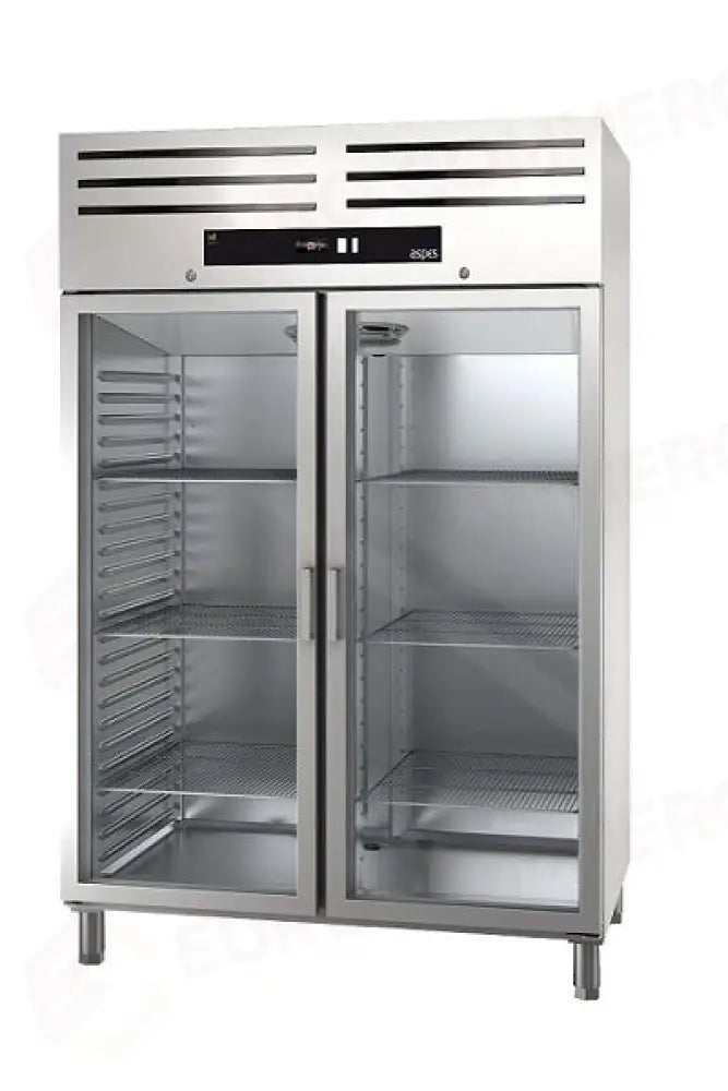 GAVP 1602 – ARMADIO FRIGORIFERO POSITIVO GN 2/1 (1400 LT.) 2 PORTE VETRO - ASPES PROFESSIONAL - ARMADI