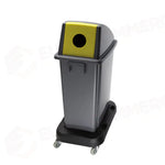 GETTACARTE CON COPERCHIO FORO FRONTALE GIALLO - OFFICE 60 - 114216 - ATTREZZATURA