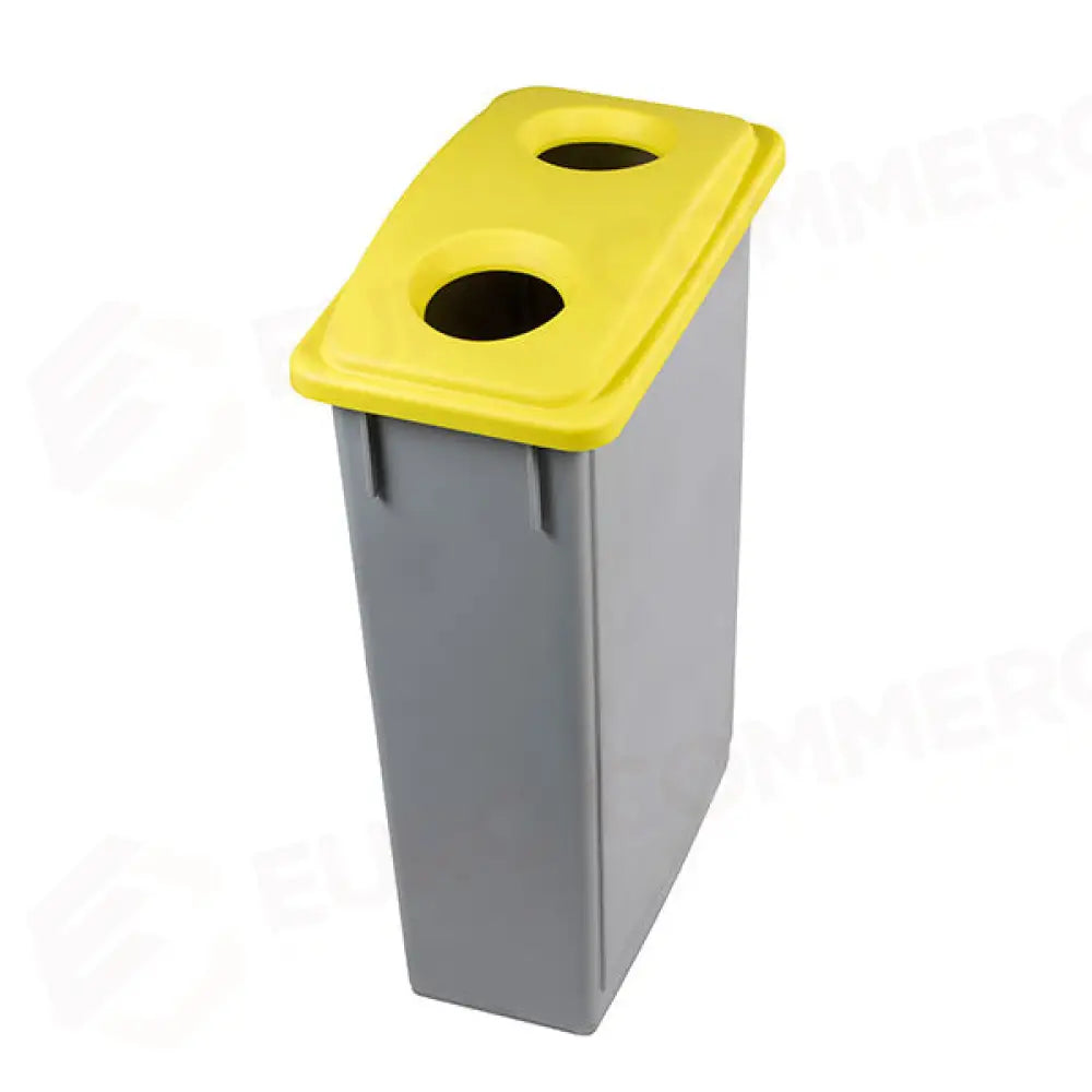 GETTACARTE CON COPERCHIO FORO SUPERIORE GIALLO - OFFICE 90 - 102206 - ATTREZZATURA
