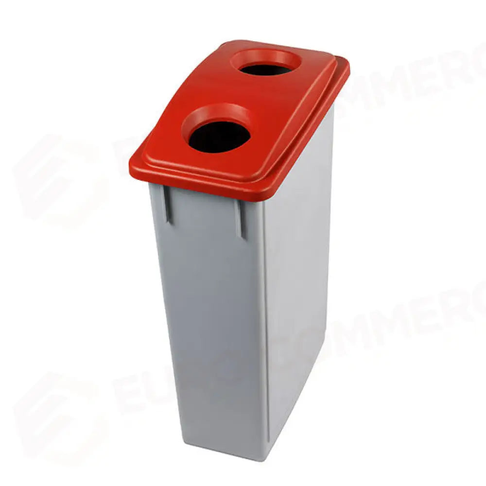 GETTACARTE CON COPERCHIO FORO SUPERIORE ROSSO - OFFICE 90 - 102207 - ATTREZZATURA