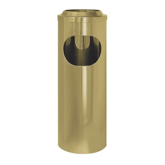 GETTACARTE/POSACENERE OTTONATO COPERCHIO A RETE Ø CM 20X60 H - 2508 - METALCARRELLI - CARRELLI