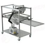 GLASSATRICE PER CIOCCOLATO ZUCCHERO FONDANT E MOLTO ALTRO 1100X600X1010 MM - GLASS-ICE - PAVONI ITALIA - ATTREZZATURA