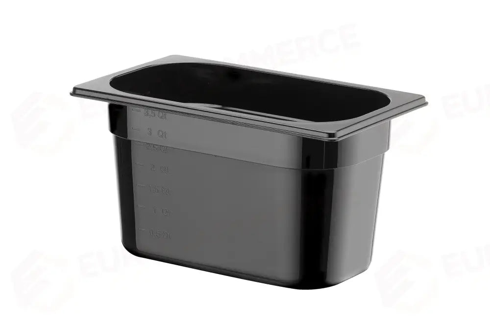 GN 1/4 CONTENITORE COOL HENDI 3,8L NERO 265X163X(H)150MM - 882283