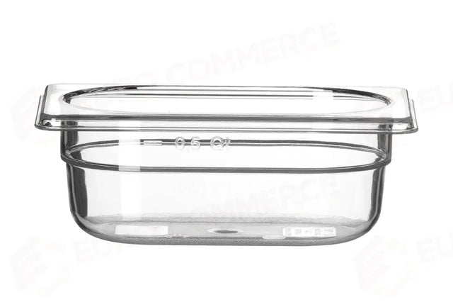GN 1/9 CONTENITORE COOL, HENDI, COOL, GN 1/9, 0,6L, TRASPARENTE, 108X176X(H)65MM - 882382