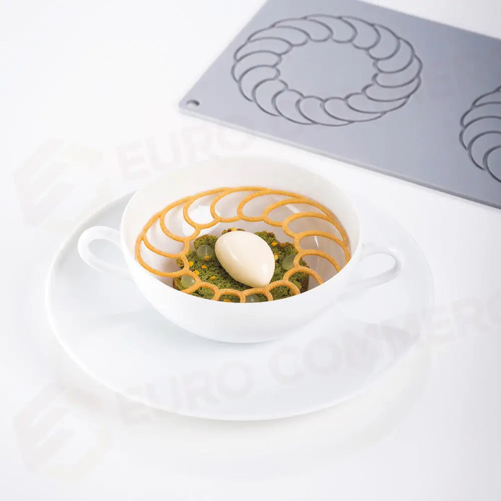 GOURMAND BLADE FRAME STAMPO IN SILICONE 395X140 MM - 3 IMPRONTE MM Ø 110XH 1,5 - GG062S - PAVONI ITALIA - STAMPI