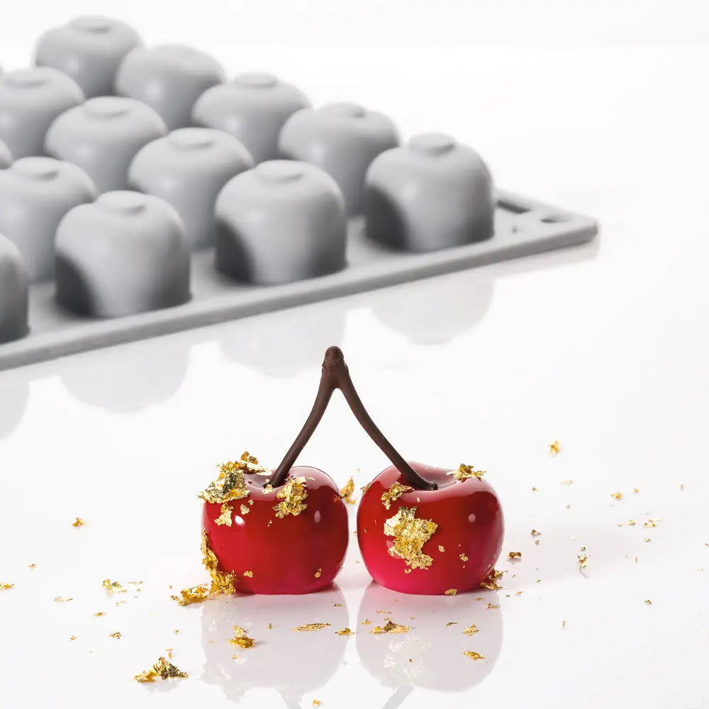 GOURMAND CHERRY STAMPO IN SILICONE 300X175 MM - 35 IMPRONTE MM Ø26XH 12 - VOL. ~ 8 ML - GG016S - PAVONI ITALIA - STAMPI