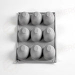 GOURMAND EGG STAMPO IN SILICONE 300X175 MM - 9 IMPRONTE MM 63X48XH 40 - VOL. ~ 72 ML - GG054S - PAVONI ITALIA - STAMPI