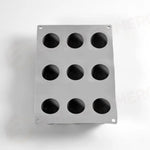 GOURMAND EGG STAMPO IN SILICONE 300X175 MM - 9 IMPRONTE MM 63X48XH 40 - VOL. ~ 72 ML - GG054S - PAVONI ITALIA - STAMPI