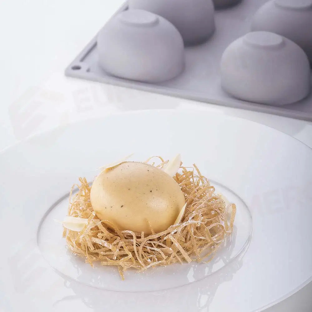 GOURMAND EGG STAMPO IN SILICONE 300X175 MM - 9 IMPRONTE MM 63X48XH 40 - VOL. ~ 72 ML - GG054S - PAVONI ITALIA - STAMPI