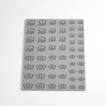 GOURMAND HONEY BEES STAMPO IN SILICONE 300X200 MM - 52 IMPRONTE MM Ø 20 - Ø 25 - Ø 30 - GG064S - PAVONI ITALIA - STAMPI