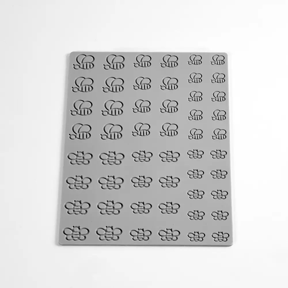 GOURMAND HONEY BEES STAMPO IN SILICONE 300X200 MM - 52 IMPRONTE MM Ø 20 - Ø 25 - Ø 30 - GG064S - PAVONI ITALIA - STAMPI