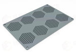 GOURMAND HONEY COMB STAMPO IN SILICONE 300X200 MM - 8 IMPRONTE MM 67,5X60,5XH 2 - VOL. - GG047S - PAVONI ITALIA - STAMPI