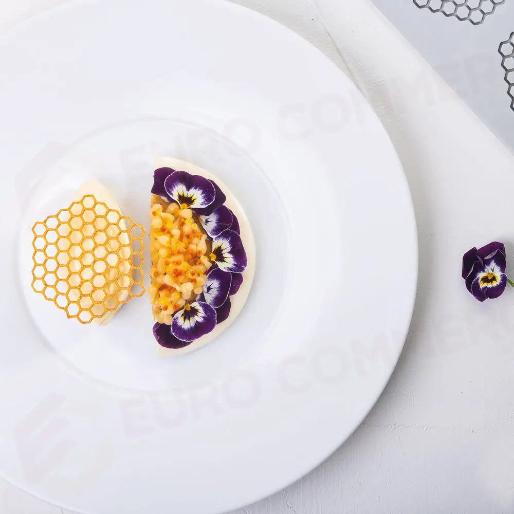 GOURMAND HONEY COMB STAMPO IN SILICONE 300X200 MM - 8 IMPRONTE MM 67,5X60,5XH 2 - VOL. - GG047S - PAVONI ITALIA - STAMPI