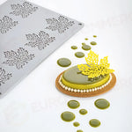 GOURMAND MAPLE STAMPO IN SILICONE 300X200 MM - 8 IMPRONTE MM 66X62,5XH 2 - VOL. ~ 3 ML - GG049S - PAVONI ITALIA - STAMPI