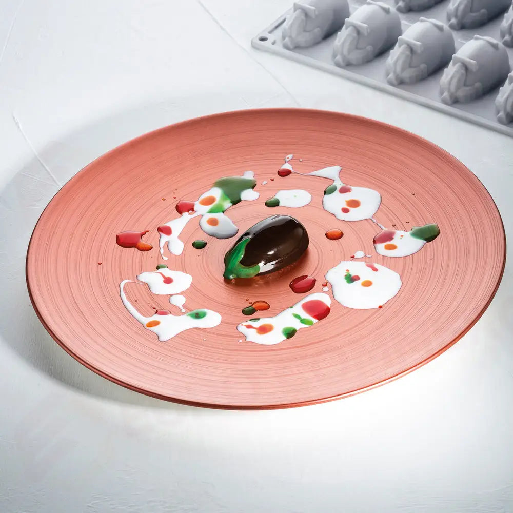 GOURMAND MELANZANA STAMPO IN SILICONE 300X175 MM - 12 IMPRONTE MM 67X35X H 25 - VOL. ~ - GG055S - PAVONI ITALIA - STAMPI