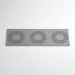GOURMAND MOSAIC FRAME STAMPO IN SILICONE 395X140 MM - 3 IMPRONTE MM Ø 115XH 1,5 - GG059S - PAVONI ITALIA - STAMPI