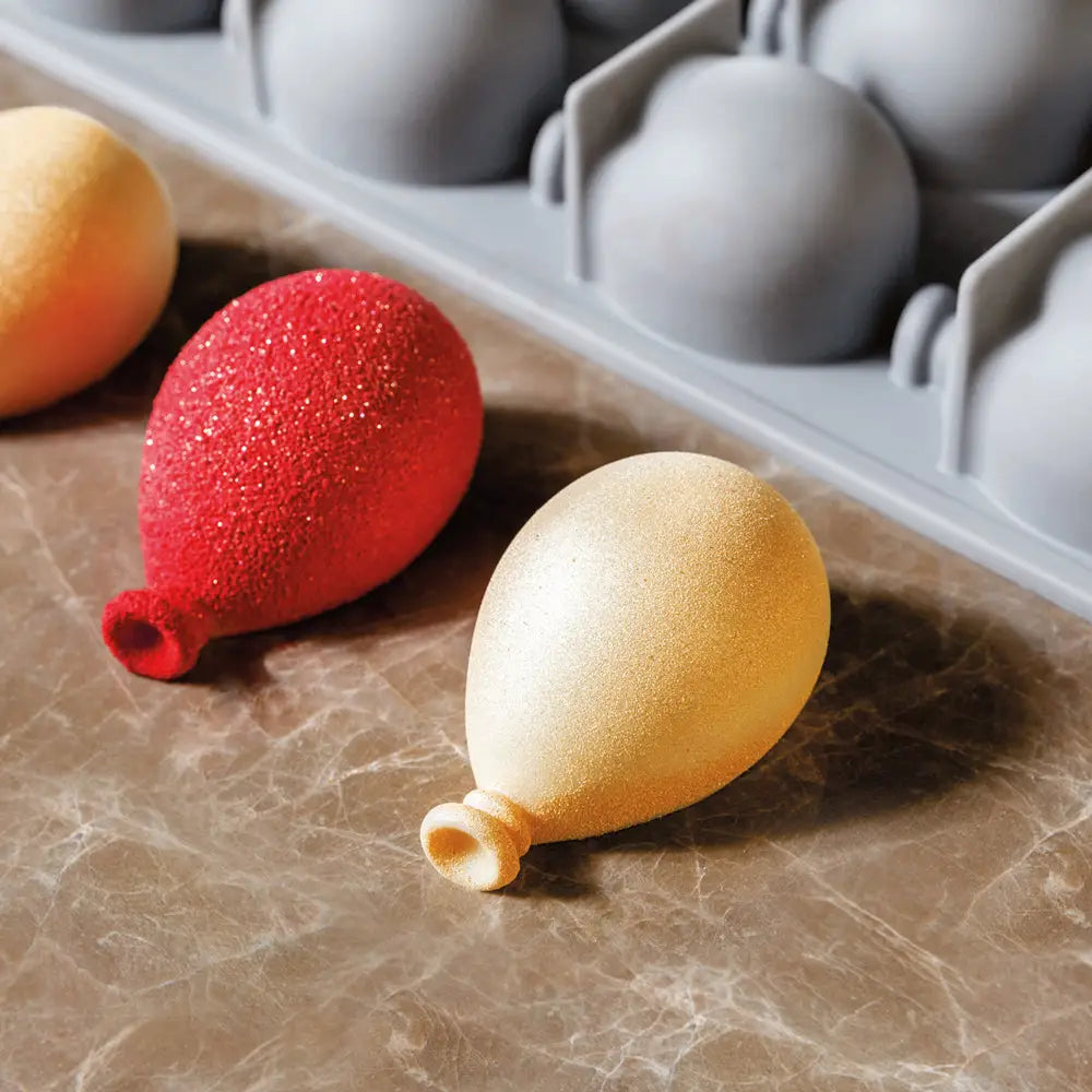 GOURMAND STAMPO IN SILICONE 300 X 175 MM - 12 IMPRONTE BALLOON 66 X 43 X H 34 MM VOL. 47 - GG052S - PAVONI ITALIA