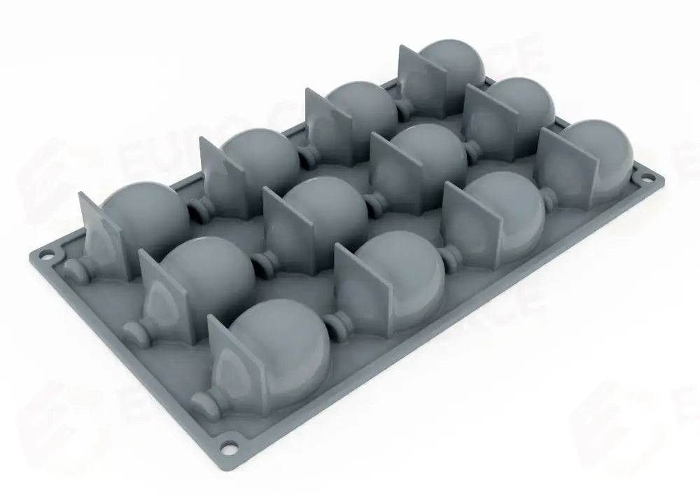 GOURMAND STAMPO IN SILICONE 300 X 175 MM - 12 IMPRONTE BALLOON 66 X 43 X H 34 MM VOL. 47 - GG052S - PAVONI ITALIA