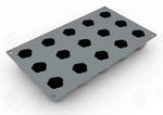 GOURMAND STAMPO IN SILICONE 300 X 175 MM - 15 IMPRONTE GALA (MELA) Ø 45 X H 37,5 MM VOL. - GG036S - PAVONI ITALIA