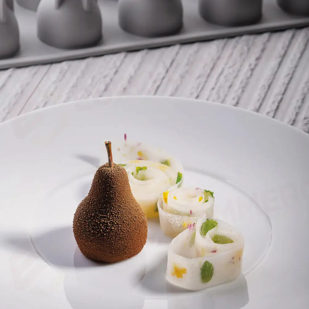 GOURMAND STAMPO IN SILICONE 300 X 175 MM - 15 IMPRONTE KAISER (PERA) Ø 43 X H 55 MM VOL. 4 - GG037S - PAVONI ITALIA