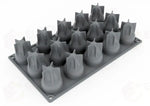 GOURMAND STAMPO IN SILICONE 300 X 175 MM - 15 IMPRONTE KAISER (PERA) Ø 43 X H 55 MM VOL. 4 - GG037S - PAVONI ITALIA