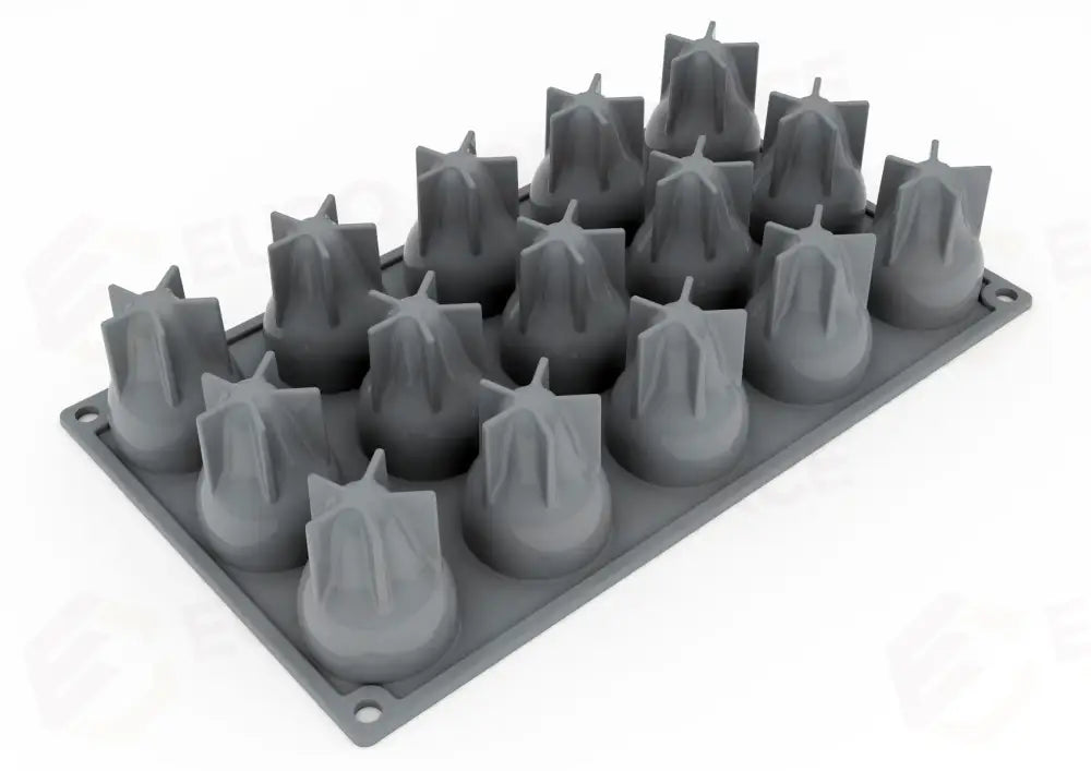 GOURMAND STAMPO IN SILICONE 300 X 175 MM - 15 IMPRONTE KAISER (PERA) Ø 43 X H 55 MM VOL. 4 - GG037S - PAVONI ITALIA