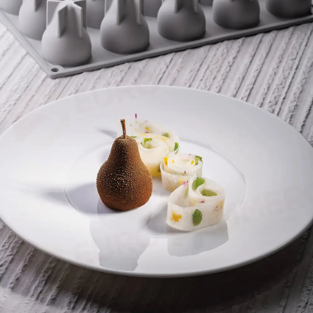 GOURMAND STAMPO IN SILICONE 300 X 175 MM - 15 IMPRONTE KAISER (PERA) Ø 43 X H 55 MM VOL. 4 - GG037S - PAVONI ITALIA