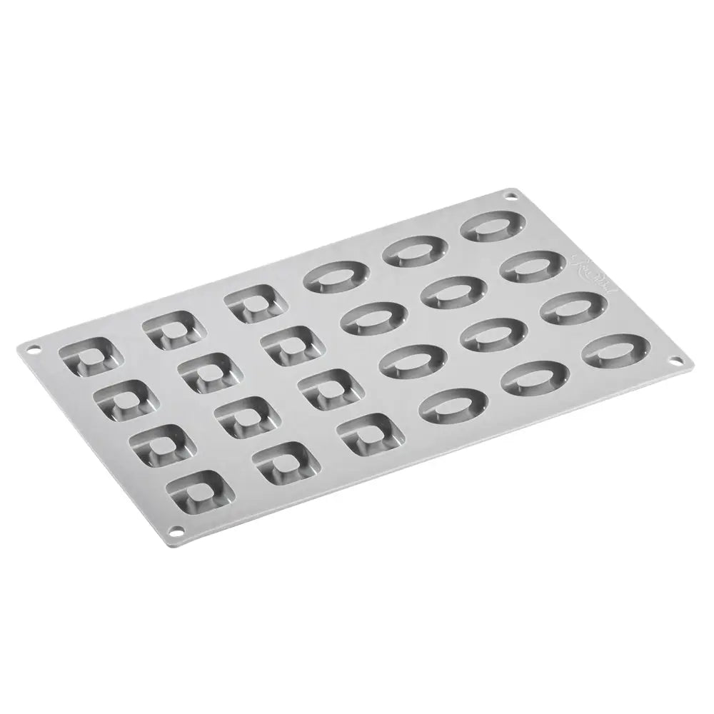 GOURMAND STAMPO IN SILICONE 300 X 175 MM - 24 IMPRONTE OVALI 40 X 28 X H 10 MM - QUADRATO 31 X 31 X H 10 MM VOL. 10 ML