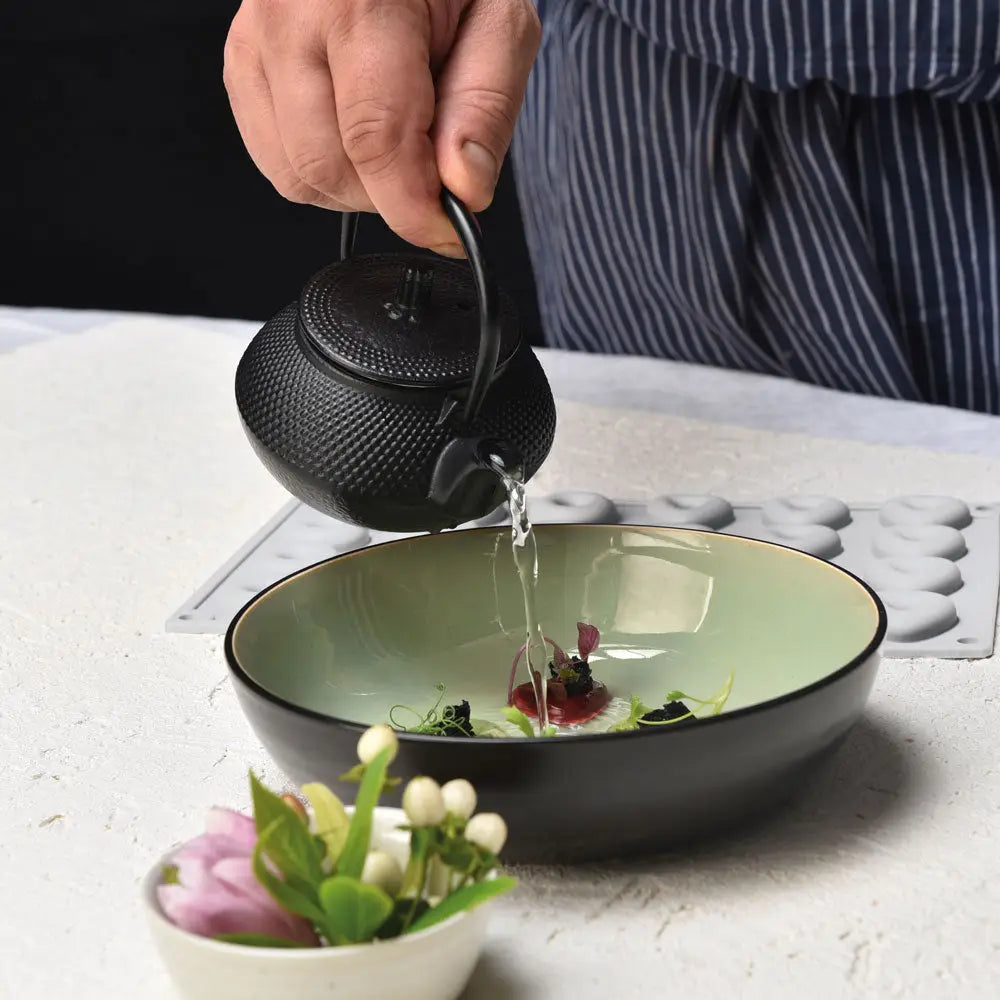 GOURMAND STAMPO IN SILICONE 300 X 175 MM - 24 IMPRONTE TRIANGOLI 33 X 32 X H 10 MM - TONDO Ø 34 X H 9 MM VOL. 6 ML